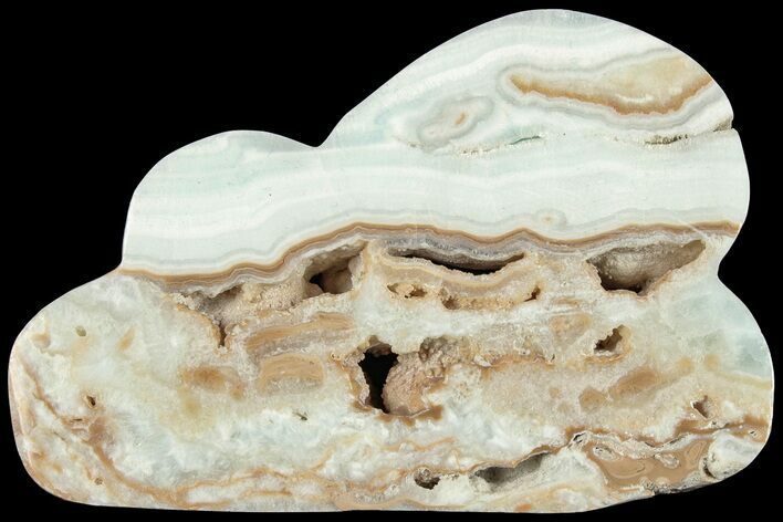 Polished Blue Caribbean Calcite Cloud #202851